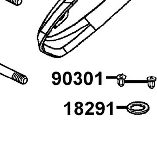 90301-KGBG-C01 NUT CAP 6MM — diagram cutout