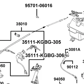 35111-KGBG-305 BLANK KEY R — diagram cutout
