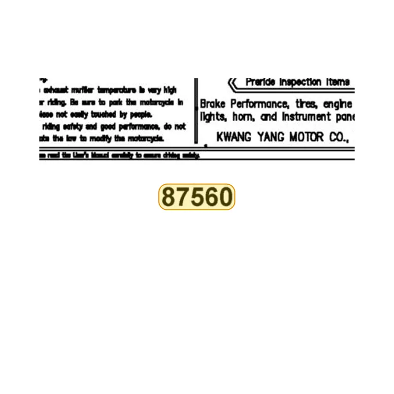 87560-GFY6-C01-T01 MARK DRIVE CAUTION — diagram cutout