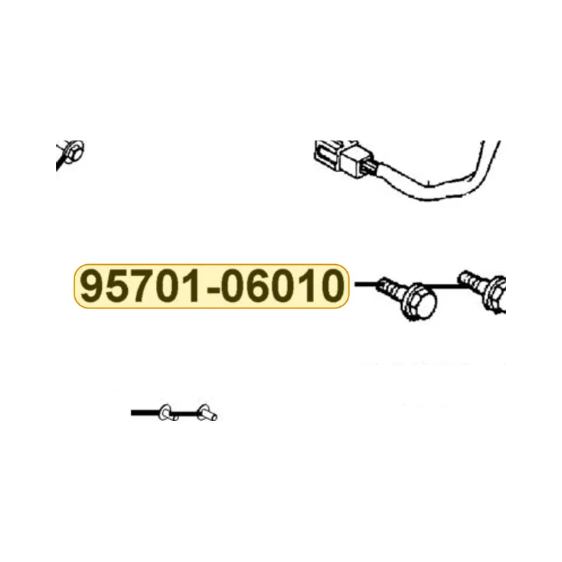 95701-06010-08G BOLT FLANGE 6*10 — diagram cutout