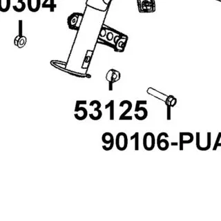 53125-PUA3-B50 COLLAR HANDLE SET — diagram cutout