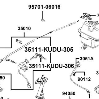 35111-KUDU-305 BLACK KEY R — diagram cutout