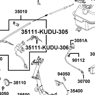 35111-KUDU-306 BLACK KEY L — diagram cutout