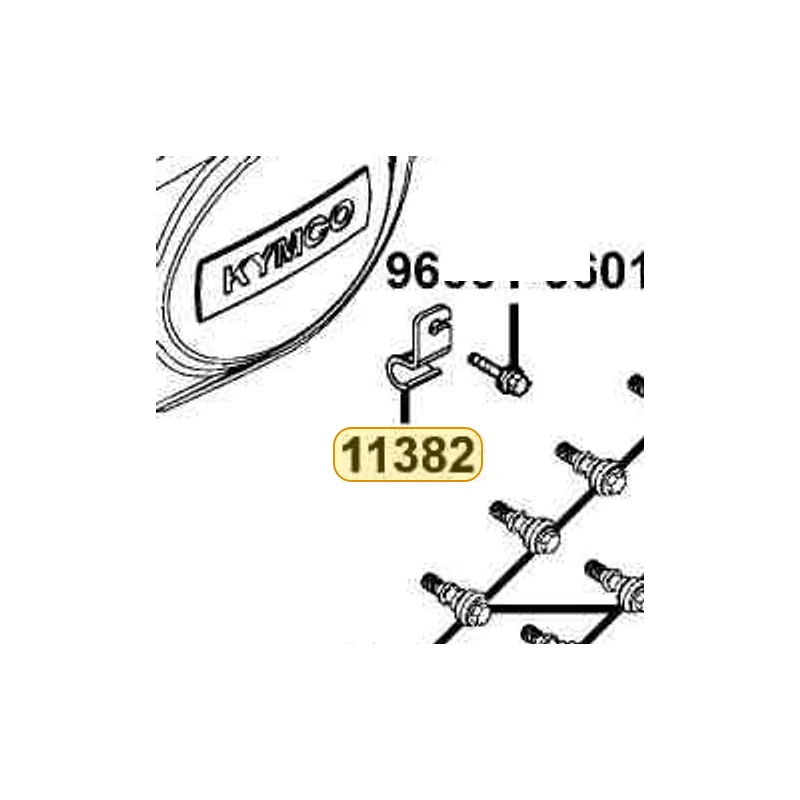 11382-LCD2-E00 CLAMPER BRAKE CABLE — diagram cutout