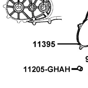 11395-LCD2-C00 GASKET L COVER — diagram cutout
