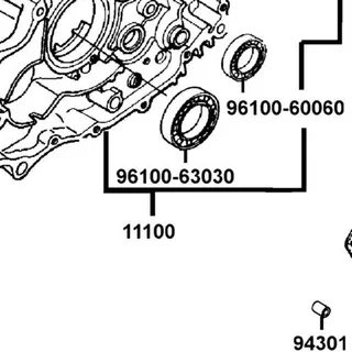 96100-63030-00 BEARING BALL RADIAL 6303 — diagram cutout