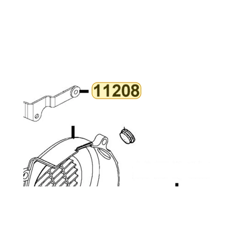 11208-LFC2-E10 STAY RR TIRE FENDER — diagram cutout