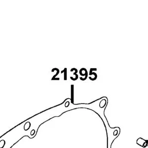 21395-LCD2-E90 GASKET MISSION CASE@A — diagram cutout