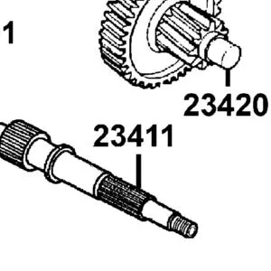 23411-LCD2-C00 SHAFT DRIVE — diagram cutout