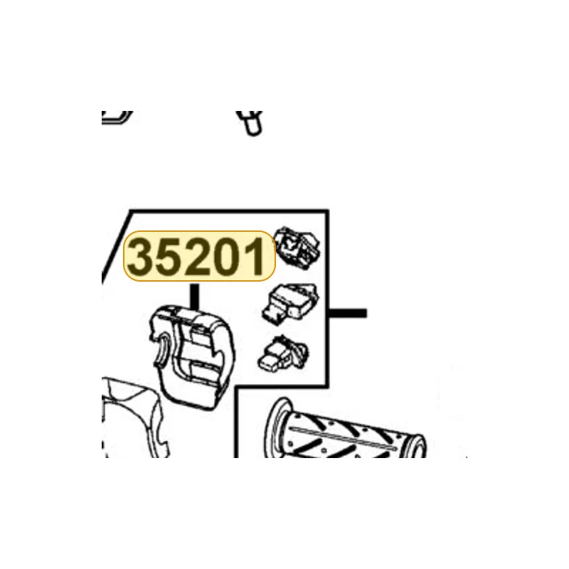 35201-KGBG-C00 FR CASE LH HNDL COMP SW — diagram cutout