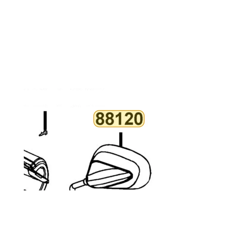 88120-LEB5-C11-NEP MIRROR ASSY L BACK — diagram cutout