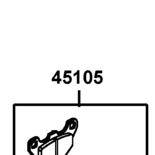 45105-LEJ2-306 PAD COMP A AND B — diagram cutout