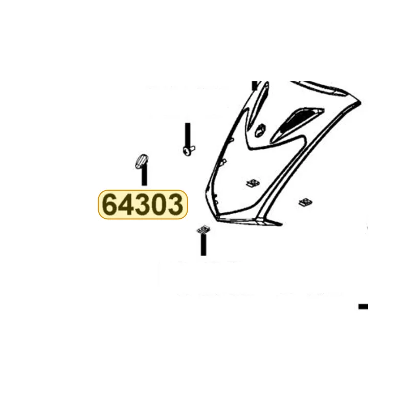 64303-LFC2-E10-HKP CAP FR COVER — diagram cutout