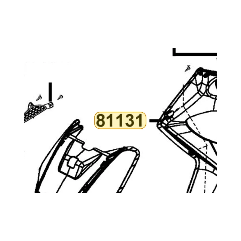 81131-LFC2-E10-N1R LEG SHIELD — diagram cutout
