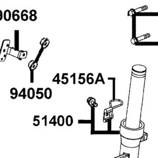 45156-KNBN-C00 CLAMPER FR BRAKE HOSE — diagram cutout