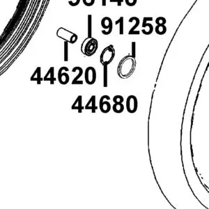 44680-4L10-C00 RETAINER GEAR BOX — diagram cutout