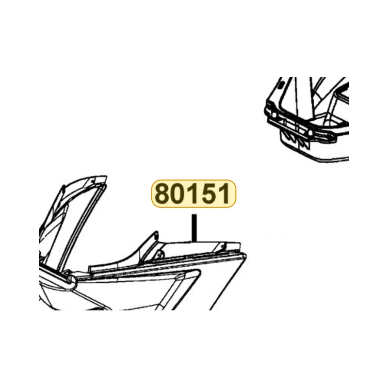 80151-LFC2-E10-N1R COVER CENTER — diagram cutout