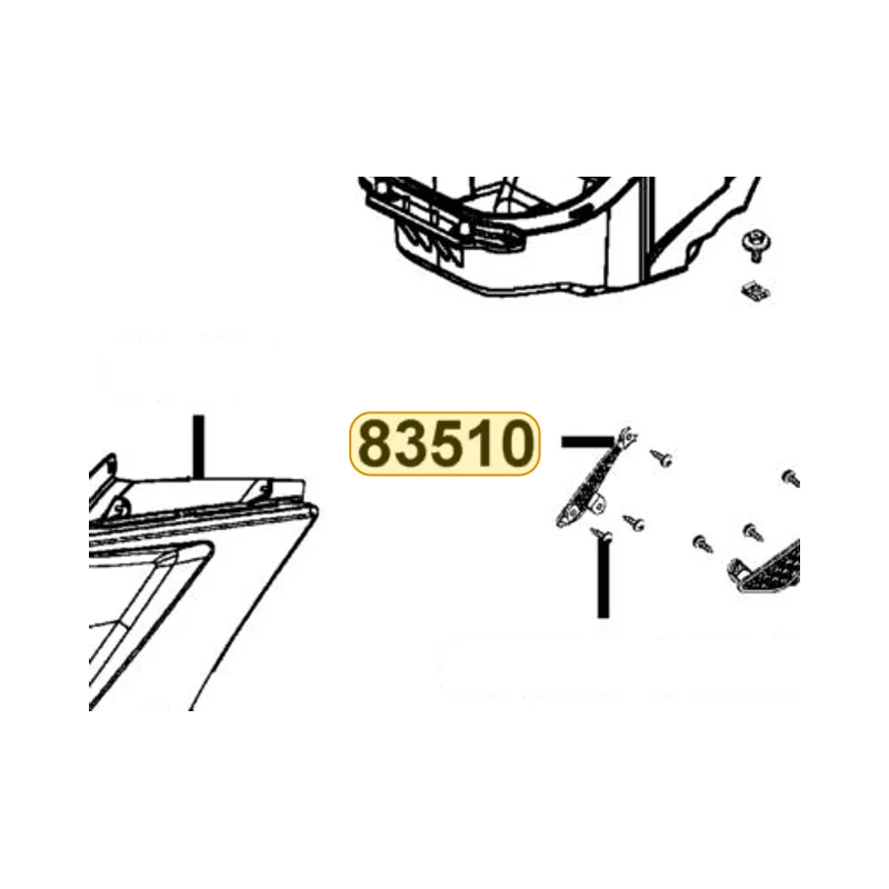 83510-LFC2-E10-N1R GRILL R SIDE — diagram cutout