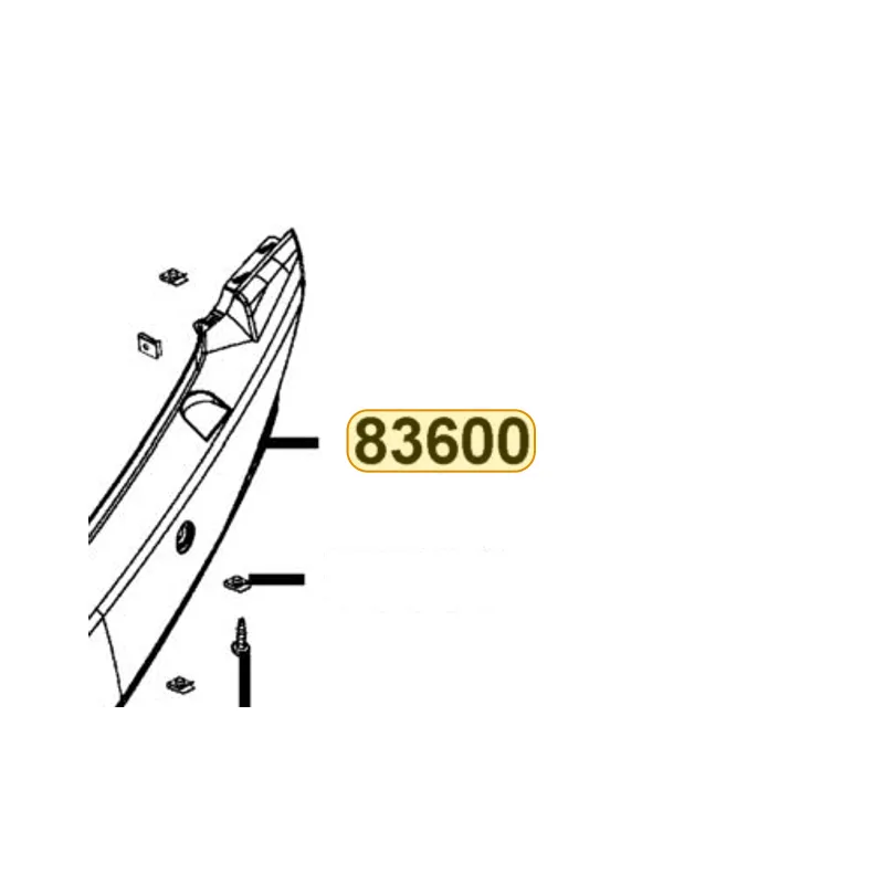 83600-LFC2-E10-N1P COVER L BODY — diagram cutout