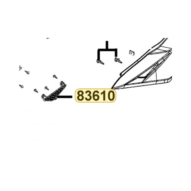 83610-LFC2-E10-N1R GRILL L SIDE — diagram cutout
