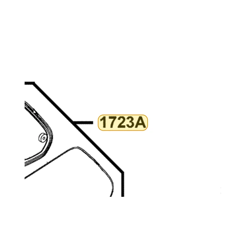 1723A-LCD2-E00 CASE ASSY AIR/C — diagram cutout