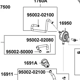 95002-02080 CLIP B8 TUBE — diagram cutout