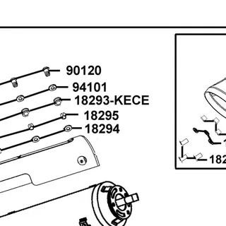 18293-KECE-C00 RUBBER A PROTR — diagram cutout