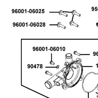 96001-06010-02 BOLT FLANGE SH 6*10 — diagram cutout