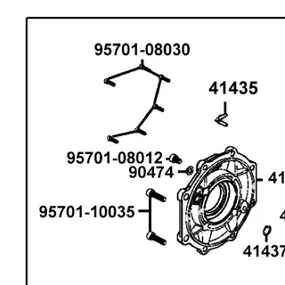 95701-08030-08 BOLT FLANGE 8*30 — diagram cutout