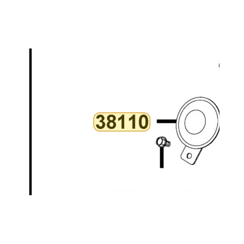 38110-KGC4-B50 HORN COMP — diagram cutout