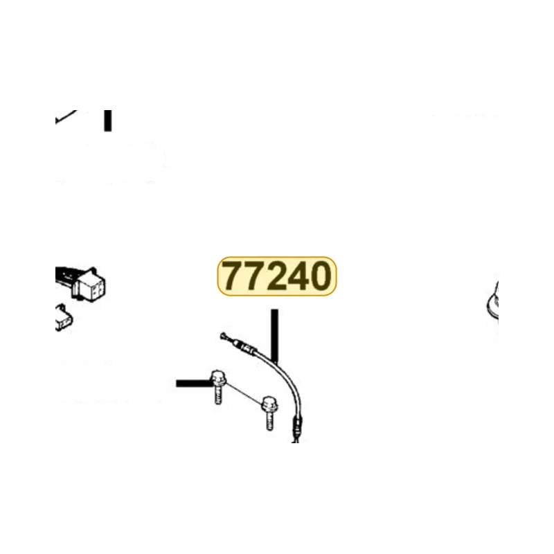 77240-KGC4-E00 CABLE SEAT LOCK — diagram cutout