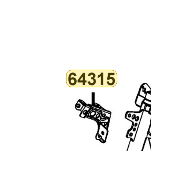 64315-LFC2-E10 STAY FR COVER — diagram cutout