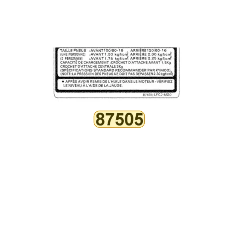 87505-LFC2-MG0-T01 LABEY TIRE — diagram cutout