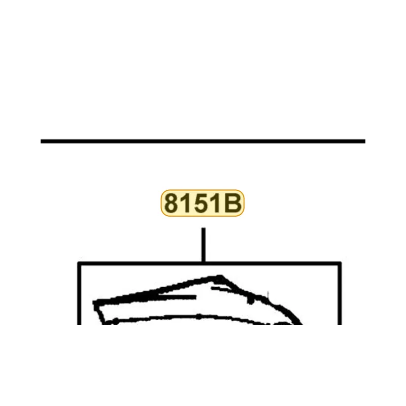 8151B-LFC4-E10 SPARE PART REFLECTOR WHITE SH33 — diagram cutout