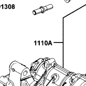 1110A-LGC6-E00 CRANKCASE ASSEMBLY — diagram cutout