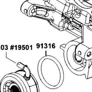 91316-PRA1-E00 O-RING 64X3 — diagram cutout