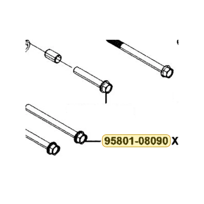 95801-08090-06 BOLT FLANGE 8*90 — diagram cutout