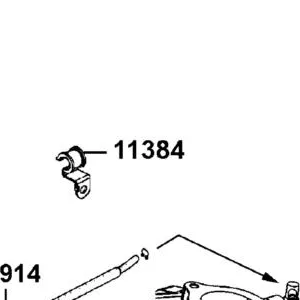 11384-LEA7-E05 CLIP WATER PIPE — diagram cutout