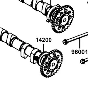 14200-LGC6-E00 CAMSHAFT COMP EXHAUST — diagram cutout