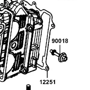 90018-KKE5-E00 BOLT ASSY HEAD COVER — diagram cutout