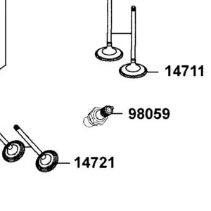 98059-57916-00 SPARK PLUG (CR7E) — diagram cutout