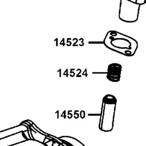14524-KKE5-E01 SPRING OIL TENSIONER — diagram cutout