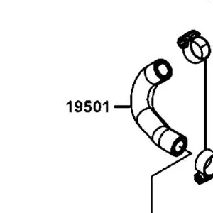 19501-LGC6-E00 HOSE. WATER A — diagram cutout