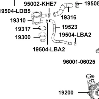 19504-LBA2-E00 CLAMP D16.8 — diagram cutout