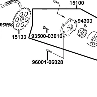 96001-06028-06 BOLT FLANGE SH 6*28 — diagram cutout