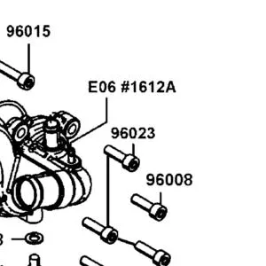 96023-PRB9-E00 BOLT M6*20 — diagram cutout