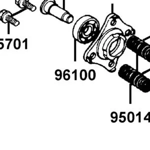 96100-60010-00 BEARING RADIAL BALL 6001 — diagram cutout