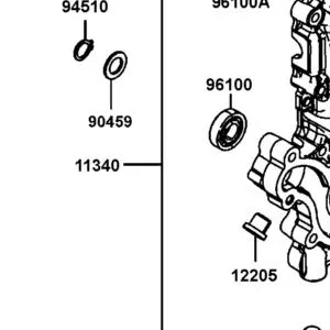 11340-LGC6-305 COVER SET L SIDE — diagram cutout