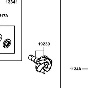 19230-LGC6-E00 SHAFT ASSY IMPELLER — diagram cutout