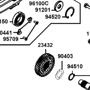 23432-LGC6-E00 GEAR FINAL — diagram cutout